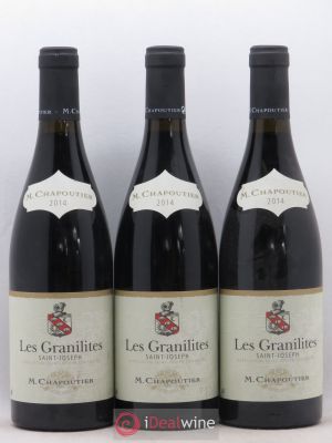 Saint-Joseph Chapoutier Les Granilites  2014 - Lot of 3 Bottles