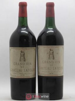 Château Latour 1er Grand Cru Classé  1975 - Lot de 2 Magnums