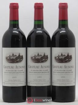 Château Ausone 1er Grand Cru Classé A  1995 - Lot of 3 Bottles