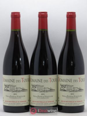 IGP Vaucluse (Vin de Pays de Vaucluse) Domaine des Tours E.Reynaud  2015 - Lot of 3 Bottles
