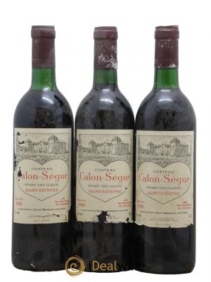 Château Calon Ségur 3ème Grand Cru Classé 1989 - Lot de 3 Bottles