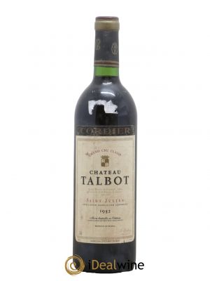 Château Talbot 4ème Grand Cru Classé 1982 - Lot de 1 Bottle