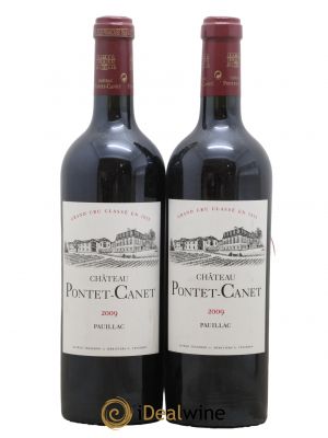 Château Pontet Canet 5ème Grand Cru Classé 2009 - Lot de 2 Bottles