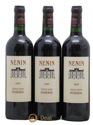 Château Nenin  2009 - Lot of 3 Bottles