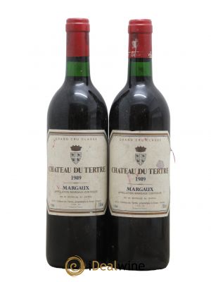 Château du Tertre 5ème Grand Cru Classé  1989 - Lot of 2 Bottles