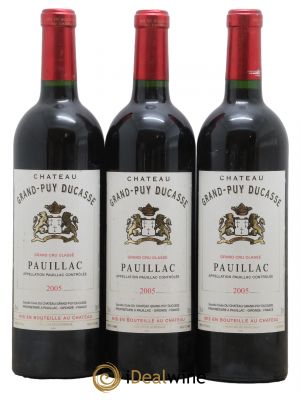 Château Grand Puy Ducasse 5ème Grand Cru Classé 2005 - Lot de 3 Bottles