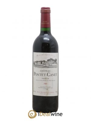 Château Pontet Canet 5ème Grand Cru Classé 2001 - Lot de 1 Bottle