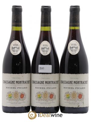 Chassagne-Montrachet Michel Picard 1996 - Lot de 3 Bottles