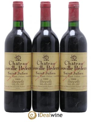 Château Léoville Poyferré 2ème Grand Cru Classé 1989 - Lot de 3 Bottles
