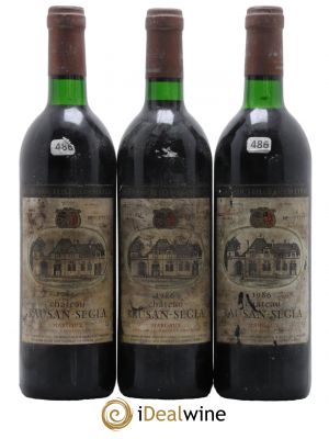 Château Rauzan Ségla 1986 - Lot de 3 Bottles