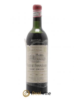 Château Fonplegade Grand Cru Classé 1961 - Lot de 1 Bottle