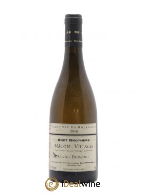 Mâcon Cuvée Ephémère Bret Brothers 2016 - Lot de 1 Bottle