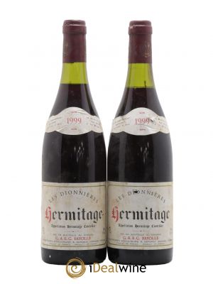 Hermitage Les Dionnieres Fayolle 1999 - Lot of 2 Bottles