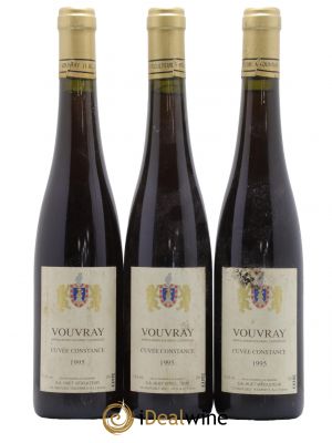 Vouvray Cuvée Constance Domaine Huet 50cl 1995 - Lot of 3 Bottles