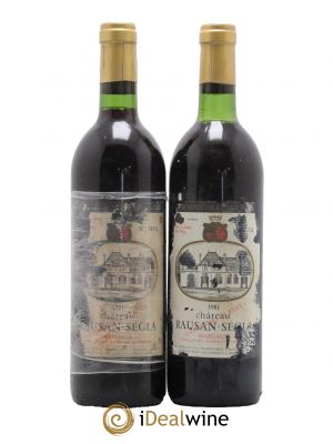 Château Rauzan Ségla 1981 - Lot de 2 Bottles
