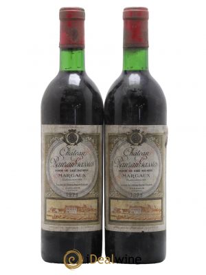 Château Rauzan-Gassies 2ème Grand Cru Classé 1971 - Lot de 2 Bottles