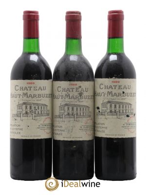Château Haut Marbuzet  1989 - Lot of 3 Bottles