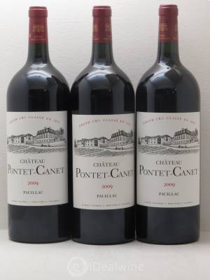 Château Pontet Canet 5ème Grand Cru Classé  2009 - Lot de 3 Magnums
