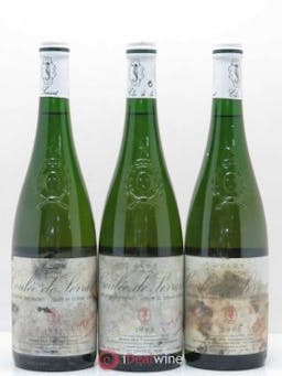 Savennières Clos de la Coulée de Serrant Vignobles de la Coulée de Serrant - Nicolas Joly  1995 - Lot of 3 Bottles