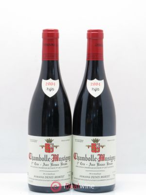 Chambolle-Musigny 1er Cru Aux Beaux Bruns Denis Mortet (Domaine)  2004 - Lot de 2 Bouteilles