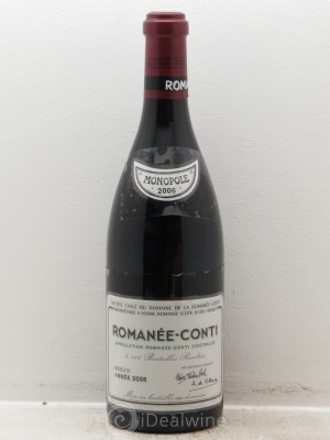 Romanée-Conti Grand Cru Domaine de la Romanée-Conti (no reserve) 2006 - Lot of 1 Bottle