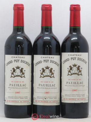 Château Grand Puy Ducasse 5ème Grand Cru Classé  1997 - Lot of 3 Bottles