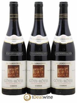 Côte-Rôtie La Landonne Guigal  2015 - Lot of 3 Bottles