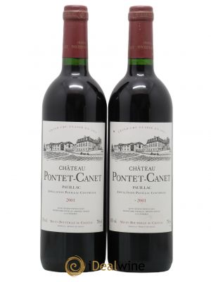 Château Pontet Canet 5ème Grand Cru Classé  2001 - Lot of 2 Bottles