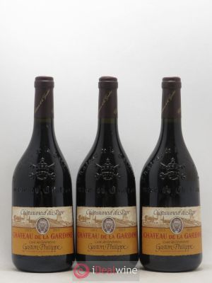 Châteauneuf-du-Pape Château de La Gardine Cuvée des Générations Famille Brunel  2015 - Lot of 3 Bottles