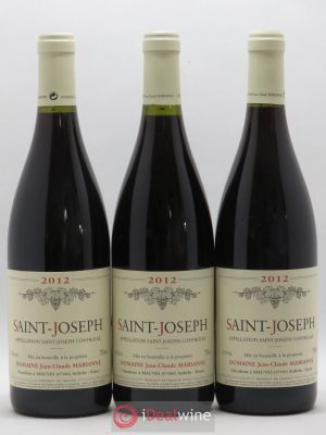 Saint-Joseph Jean-Claude Marsanne (Domaine)  2012 - Lot of 3 Bottles