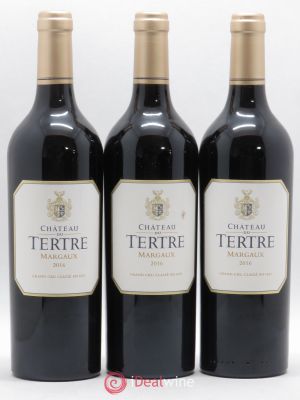 Château du Tertre 5ème Grand Cru Classé  2016 - Lot of 3 Bottles