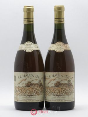 Vouvray Le Haut Lieu Moelleux 1ère Trie Huet (Domaine)  1989 - Lot of 2 Bottles
