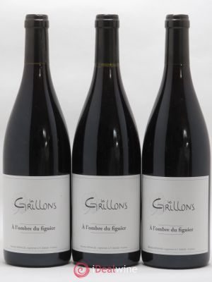 Côtes du Rhône A l'ombre du Figuier Clos des Grillons 2015 - Lot of 3 Bottles