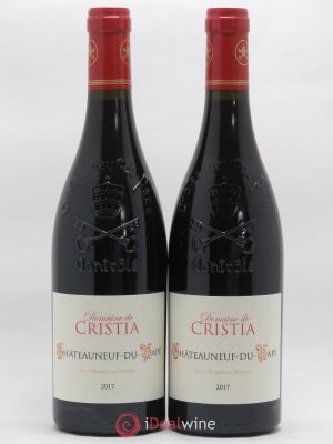 Châteauneuf-du-Pape Domaine de Cristia  2017 - Lot of 2 Bottles