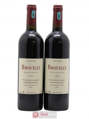 Brouilly Cuvée des Fous Jean-Claude Lapalu  2017 - Lot of 2 Bottles
