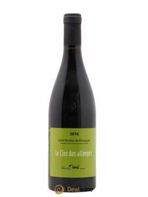 Saint-Nicolas de Bourgueil Le Clos des Allongés Sebastien David 2016 - Lot de 1 Bouteille
