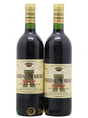 Bandol Château Pradeaux Famille Portalis  1988 - Lot of 2 Bottles