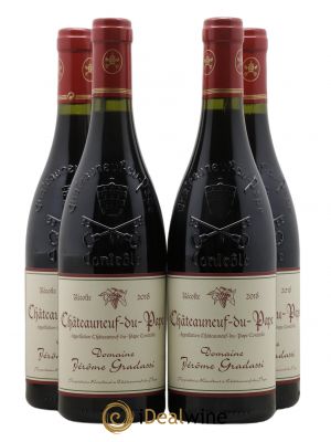 Châteauneuf-du-Pape Jerome Gradassi 2018 - Lot of 4 Bottles