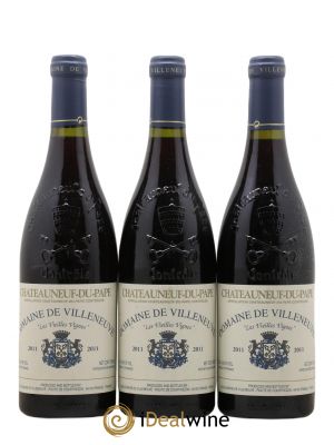 Châteauneuf-du-Pape Vieilles Vignes Domaine de Villeneuve  2011 - Lot de 3 Bouteilles