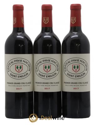 Château Pavie Macquin 1er Grand Cru Classé B  2017 - Lot of 3 Bottles