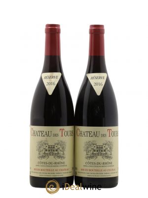 Côtes du Rhône Château des Tours Emmanuel Reynaud  2016 - Lot of 2 Bottles
