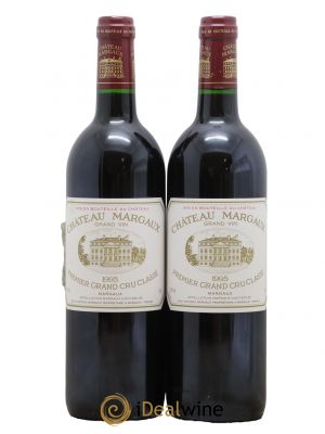 Château Margaux 1er Grand Cru Classé 1995 - Lot de 2 Bottles