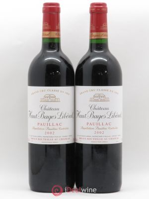 Château Haut Bages Libéral 5ème Grand Cru Classé  2002 - Lot of 2 Bottles