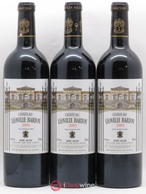 Château Léoville Barton 2ème Grand Cru Classé  2002 - Lot of 3 Bottles