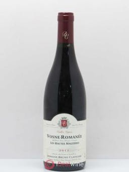 Vosne-Romanée Vieilles Vignes Les Hautes Mazières Bruno Clavelier  2012 - Lot de 1 Bouteille