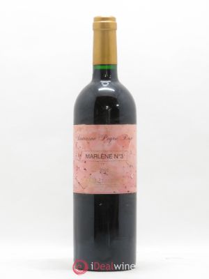 Vin de France (anciennement Coteaux du Languedoc) Peyre Rose Marlène n°3 Marlène Soria  2003 - Lot of 1 Bottle