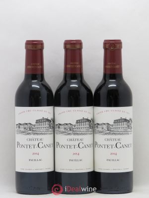 Château Pontet Canet 5ème Grand Cru Classé  2014 - Lot de 3 Demi-bouteilles