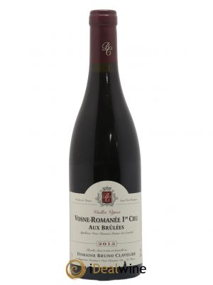 Vosne-Romanée 1er Cru Aux Brulées Vieilles Vignes Bruno Clavelier  2015 - Lot of 1 Bottle