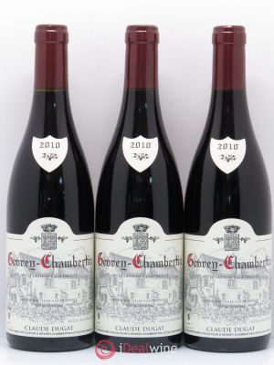 Gevrey-Chambertin Claude Dugat  2010 - Lot of 3 Bottles