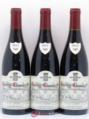 Gevrey-Chambertin Claude Dugat  2012 - Lot de 3 Bouteilles